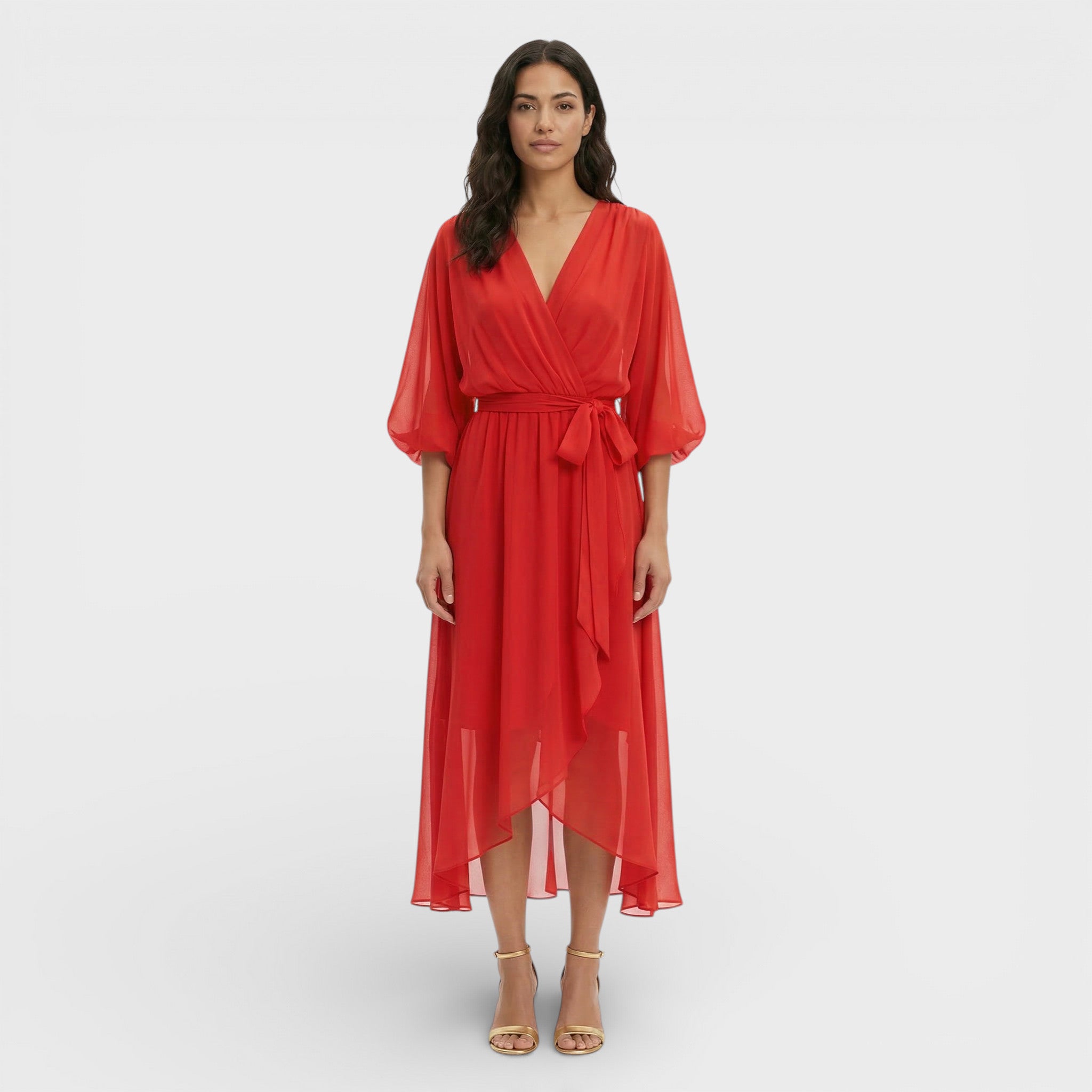 Elegante jurk | V-hals en vloeiende val 10