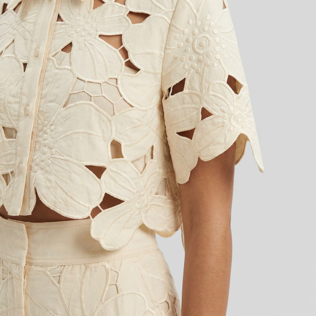 Elegante set | Reversoverhemd met wijde pijpenbroek 2