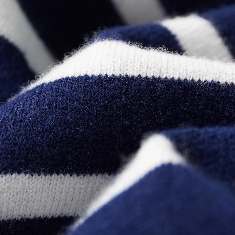 Navando | Pull rayé en maille en mélange de laine
