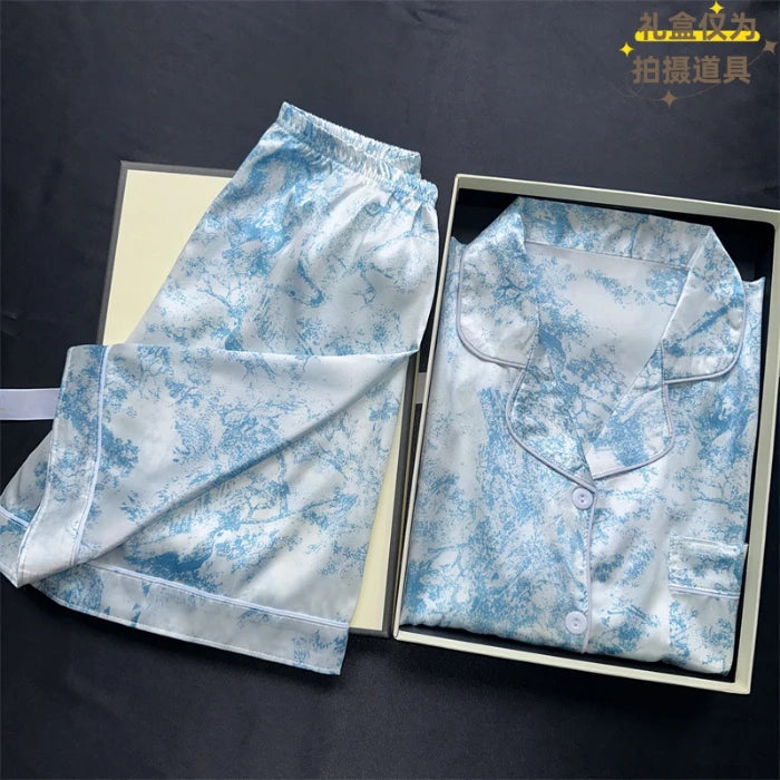 Fashion Home | Kersenprint tweedelige pyjama set 6