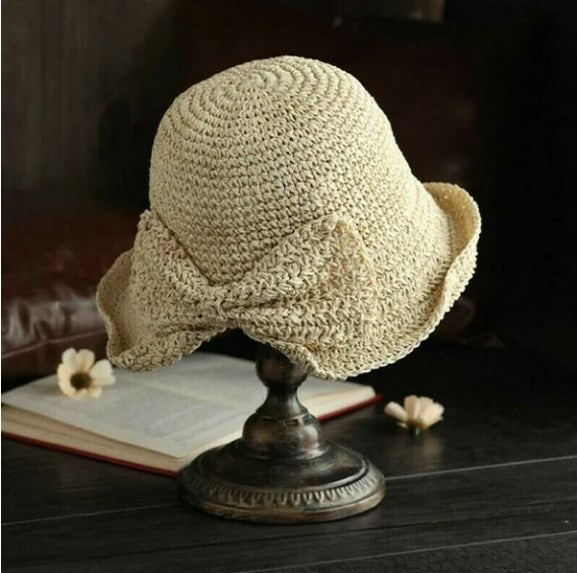 FloppyHats | Effen zonnehoed met gekrulde rand 2