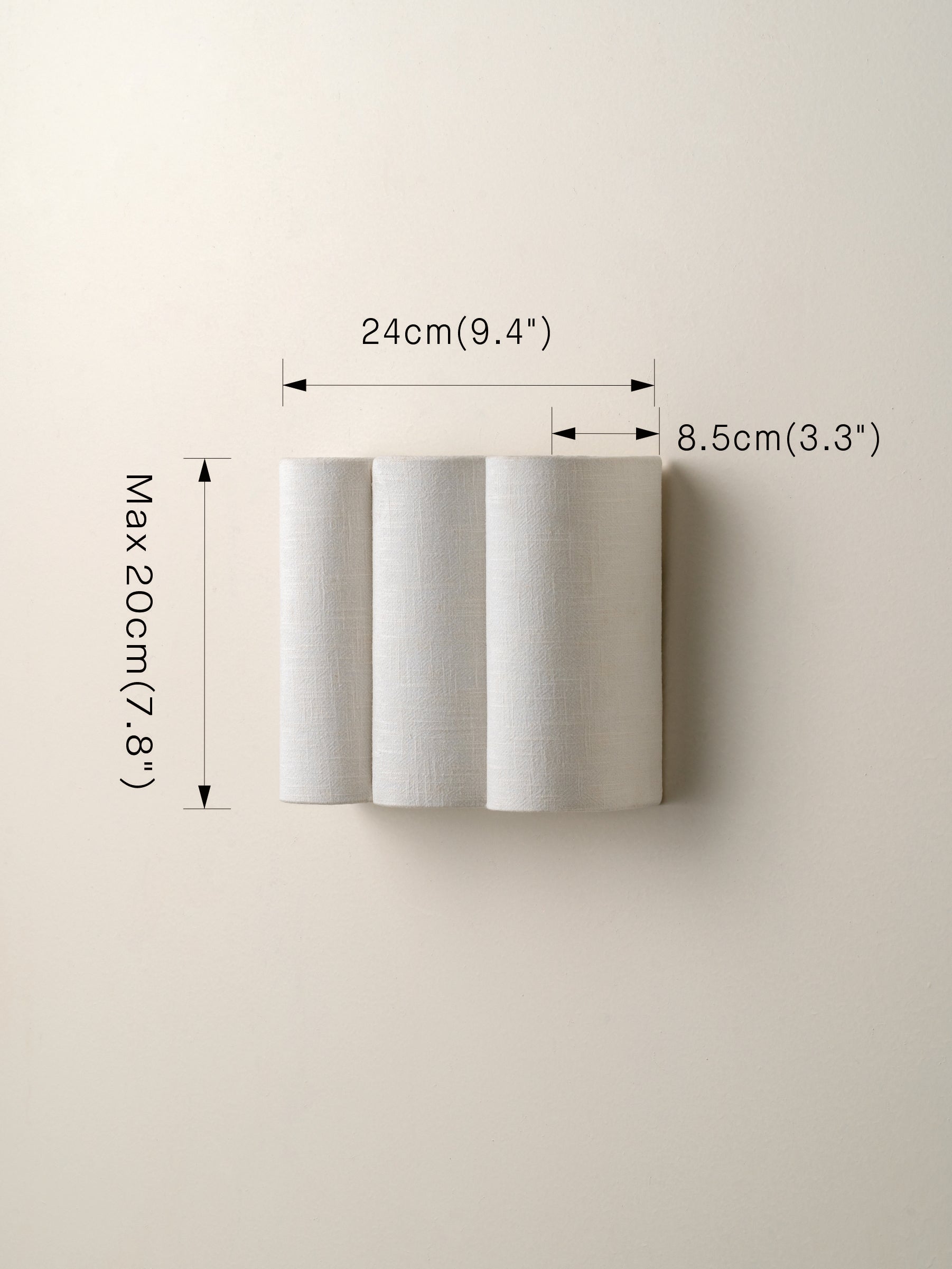 Folia | Gecanneleerd linnen muurlicht 5