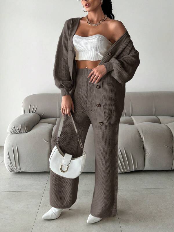 Galina | Zacht gebreide set met V-hals 6