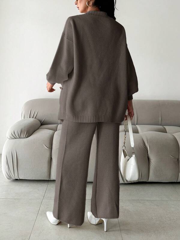 Galina | Zacht gebreide set met V-hals 7