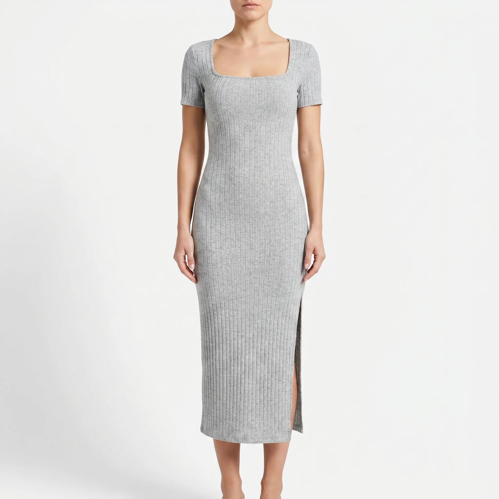 Gebreide Midi-Jurk | Navando 