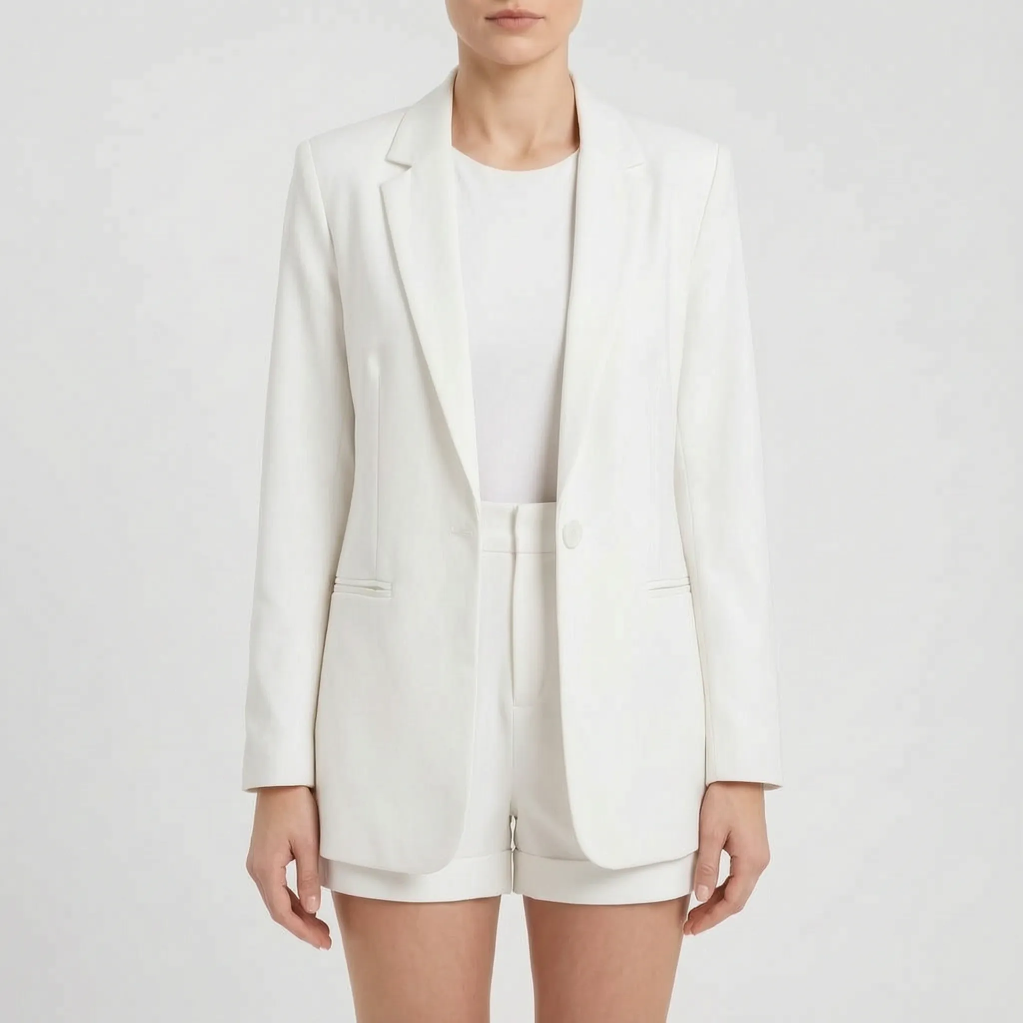 Gecoördineerde Short Met Blazer Set | Navando 