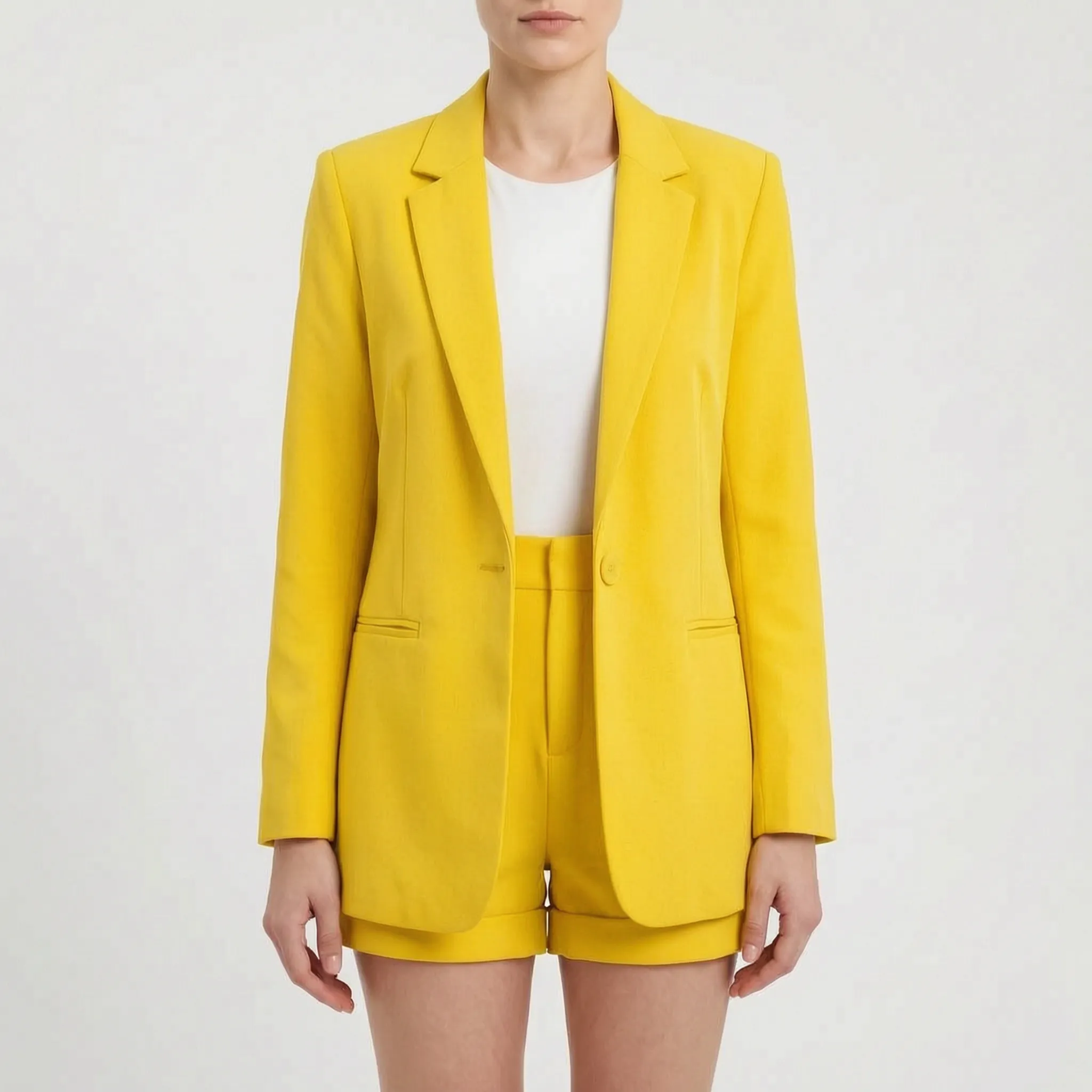 Gecoördineerde Short Met Blazer Set | Navando 