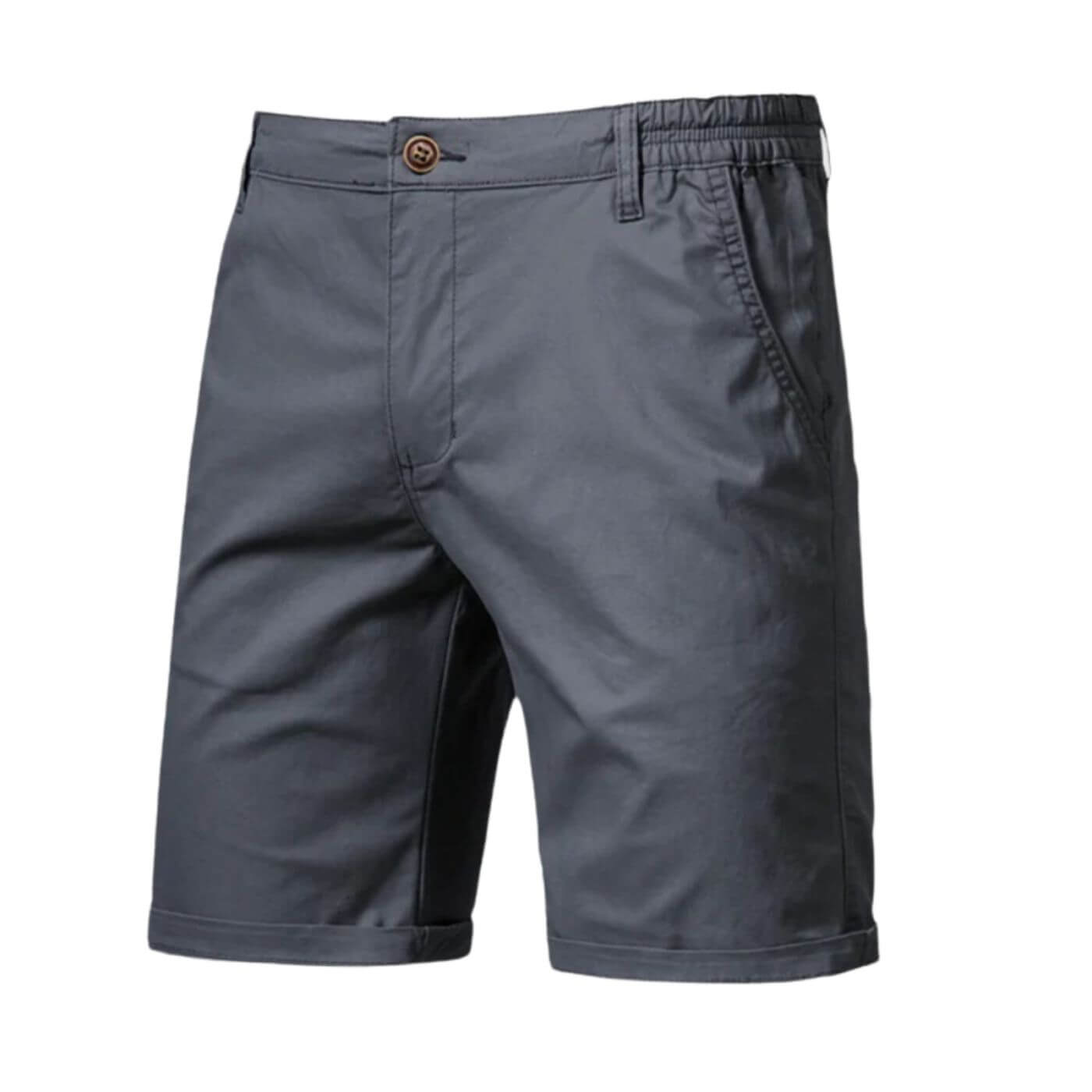 Geklede Effen Chino Shorts | Navando