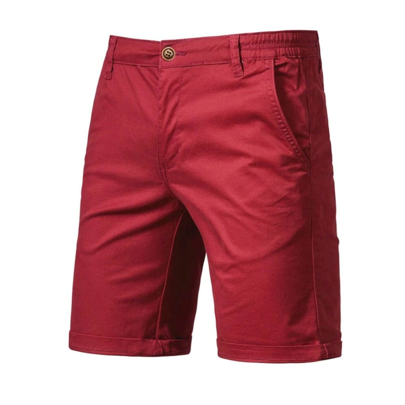 Geklede Effen Chino Shorts | Navando