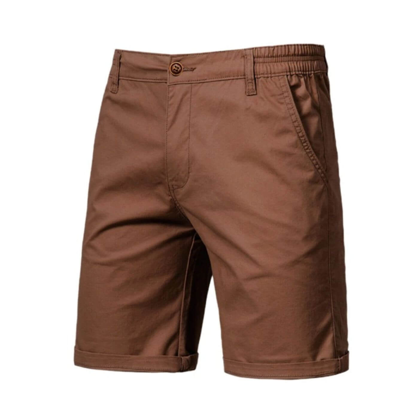 Geklede Effen Chino Shorts | Navando
