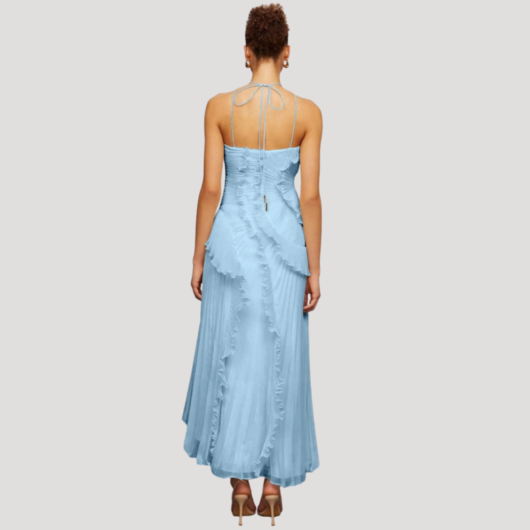 Geplooide Asymmetrische Jurk | Navando 
