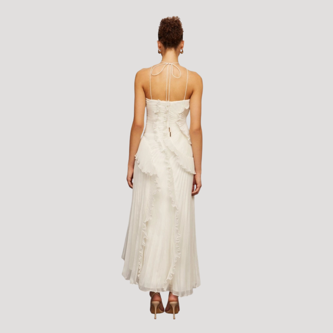 Geplooide Asymmetrische Jurk | Navando 