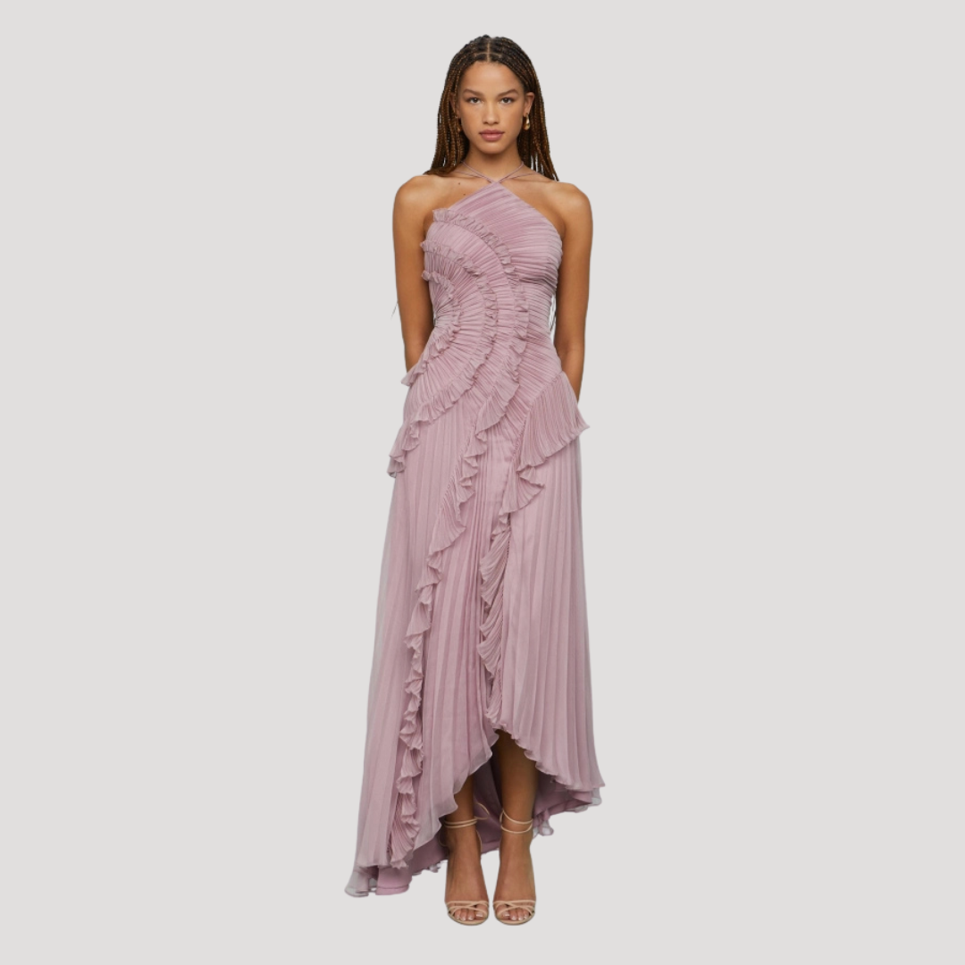 Geplooide Asymmetrische Jurk | Navando 