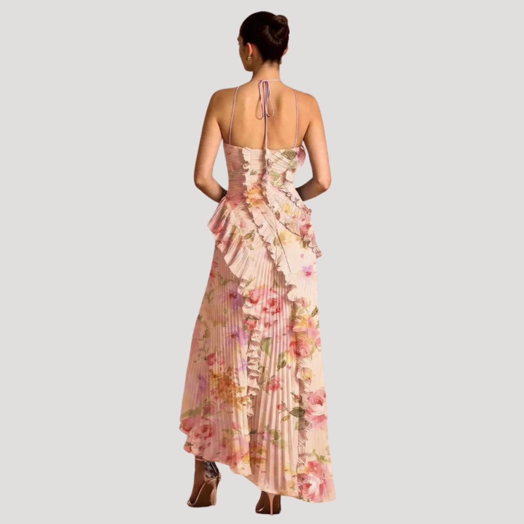 Geplooide Asymmetrische Jurk | Navando 