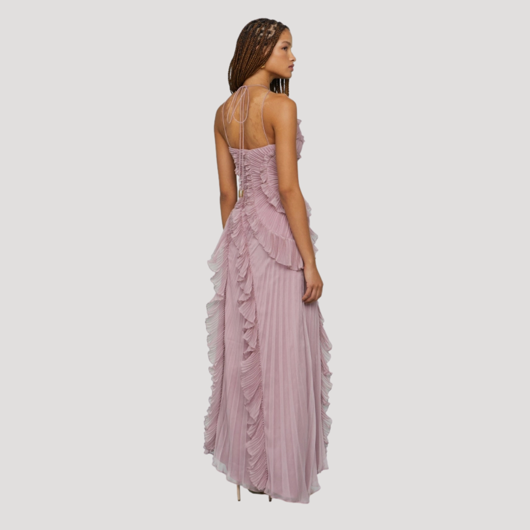 Geplooide Asymmetrische Jurk | Navando 