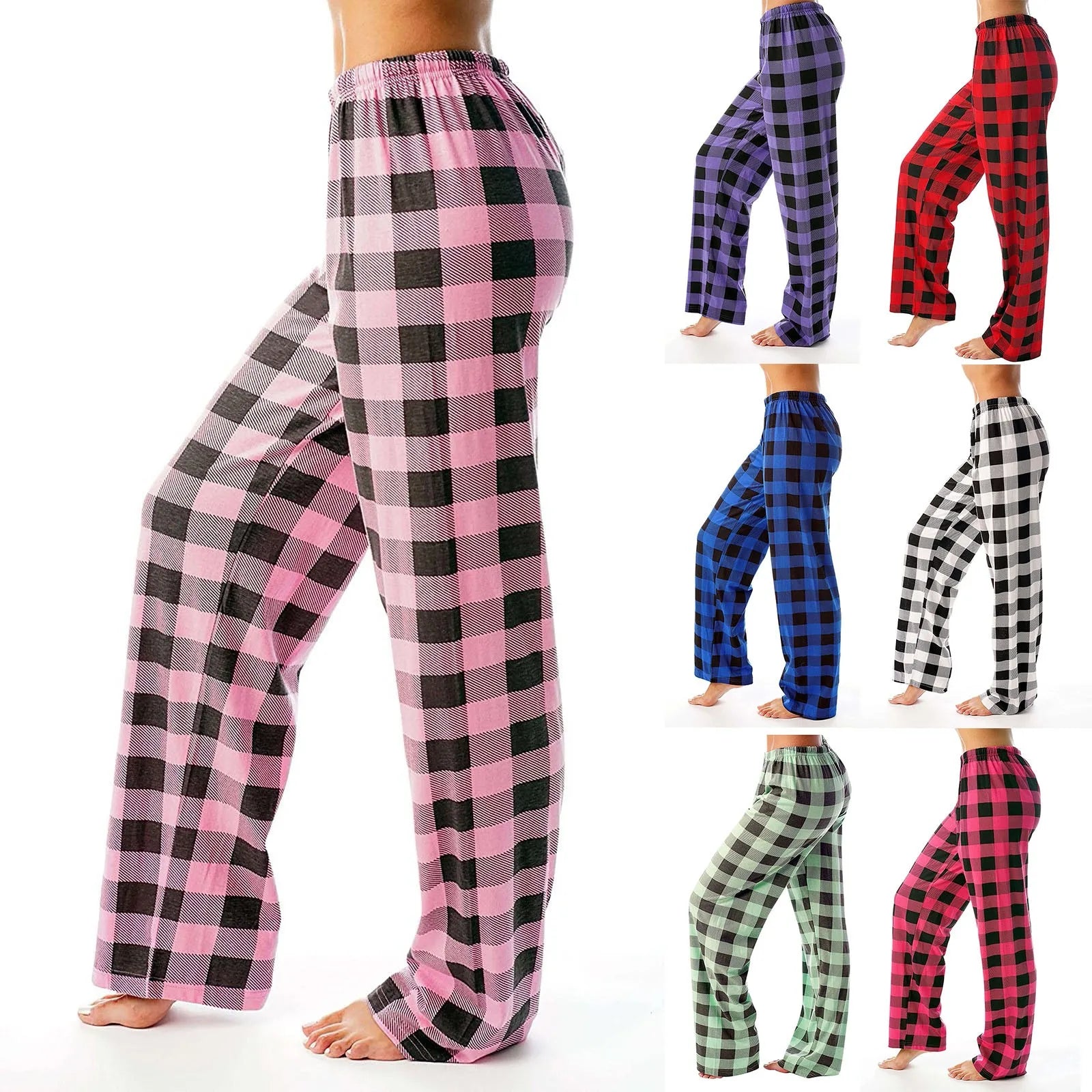 Geruite broek | Losse pyjamabroek 0