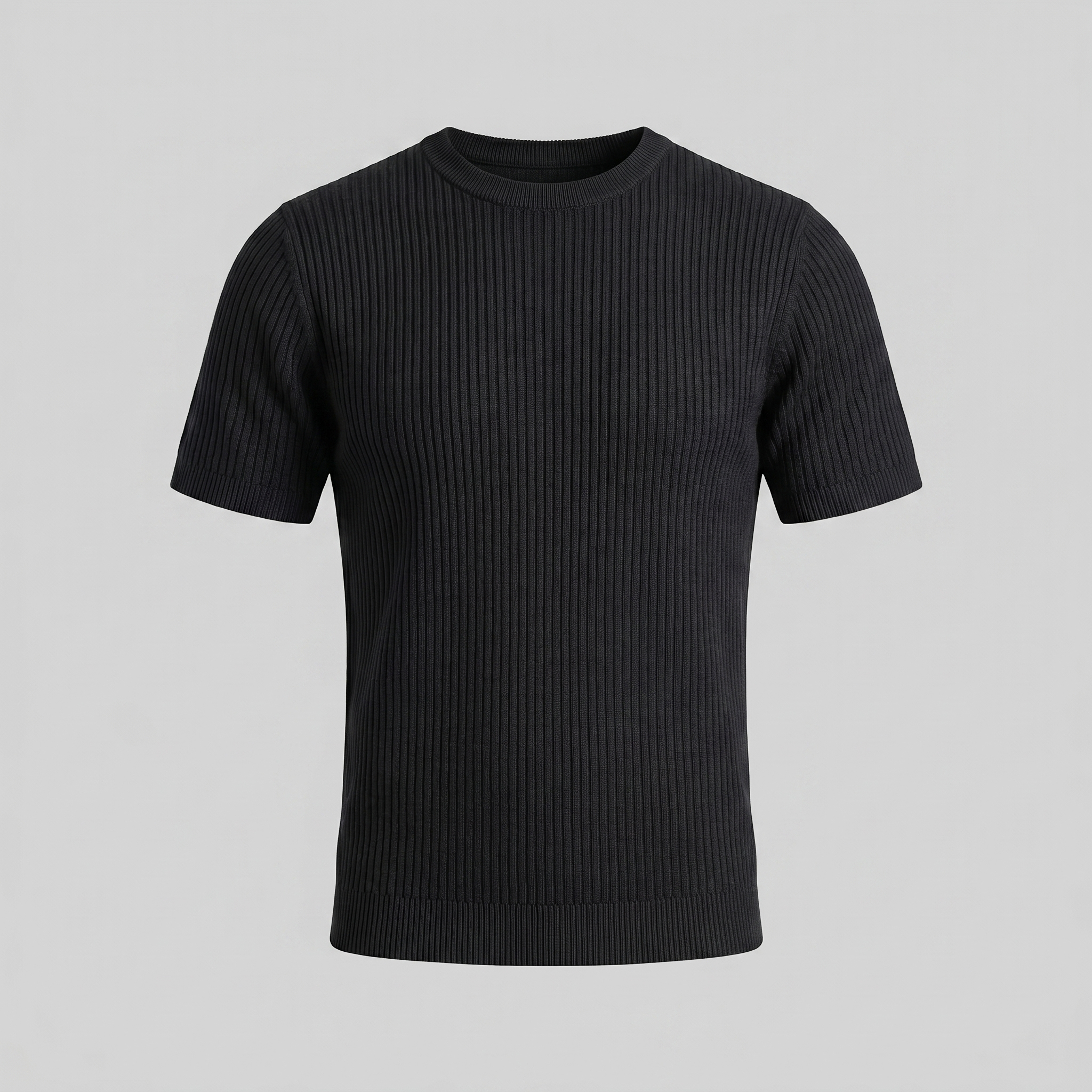 Gestructureerd Gebreid T-Shirt | Navando