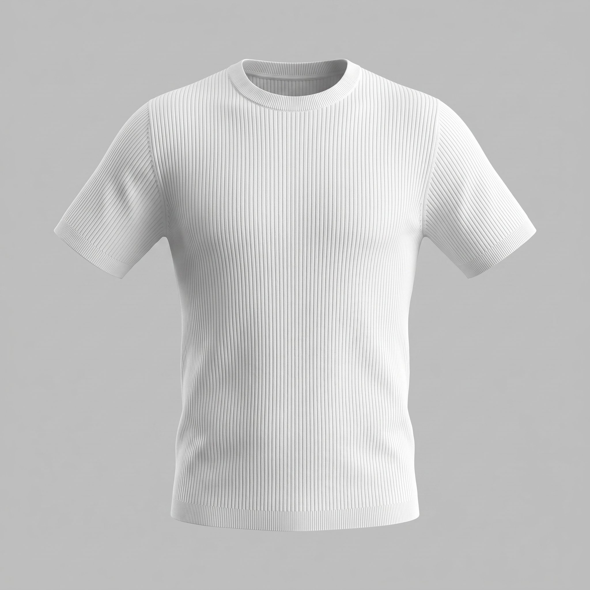 Gestructureerd Gebreid T-Shirt | Navando