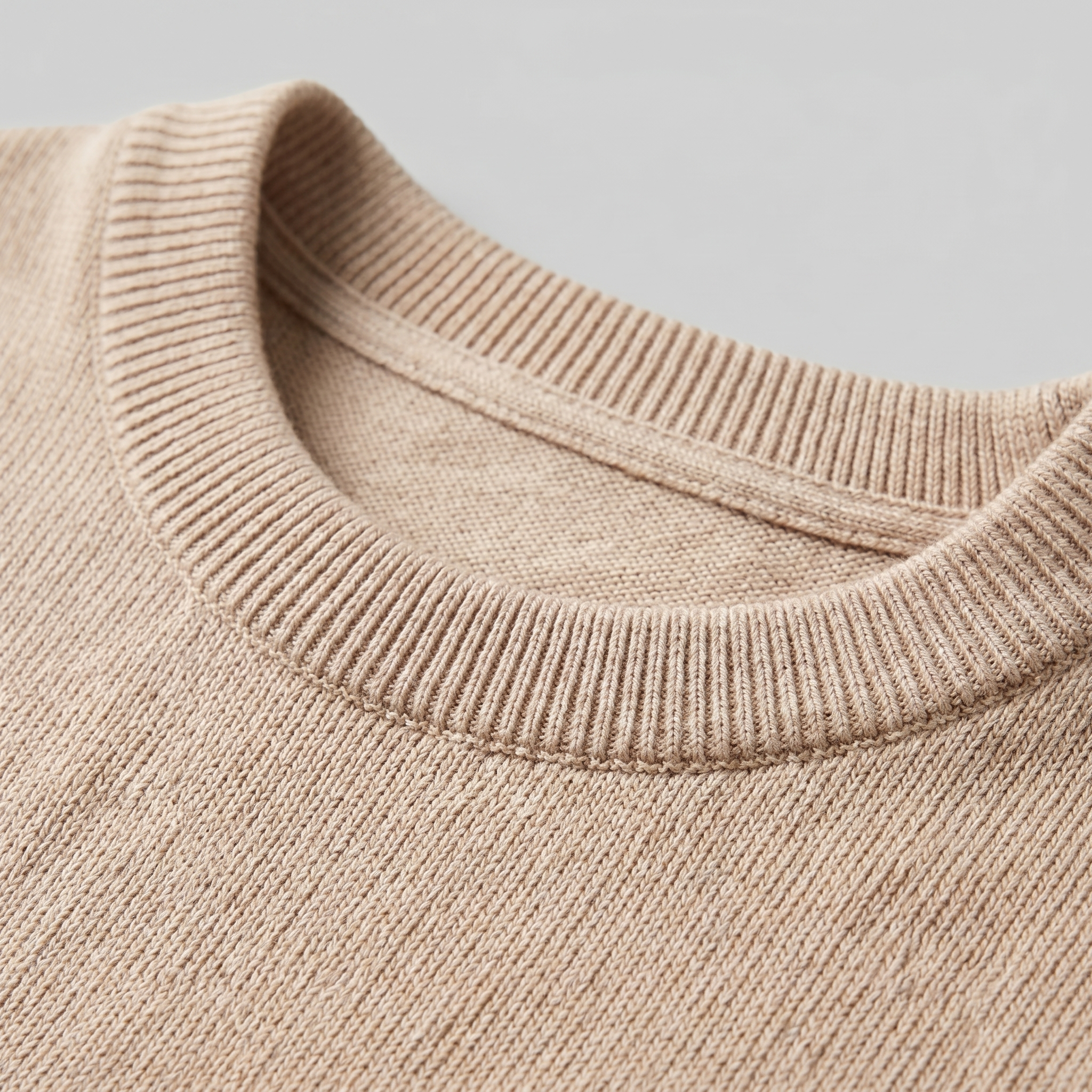 Gestructureerd Gebreid T-Shirt | Navando