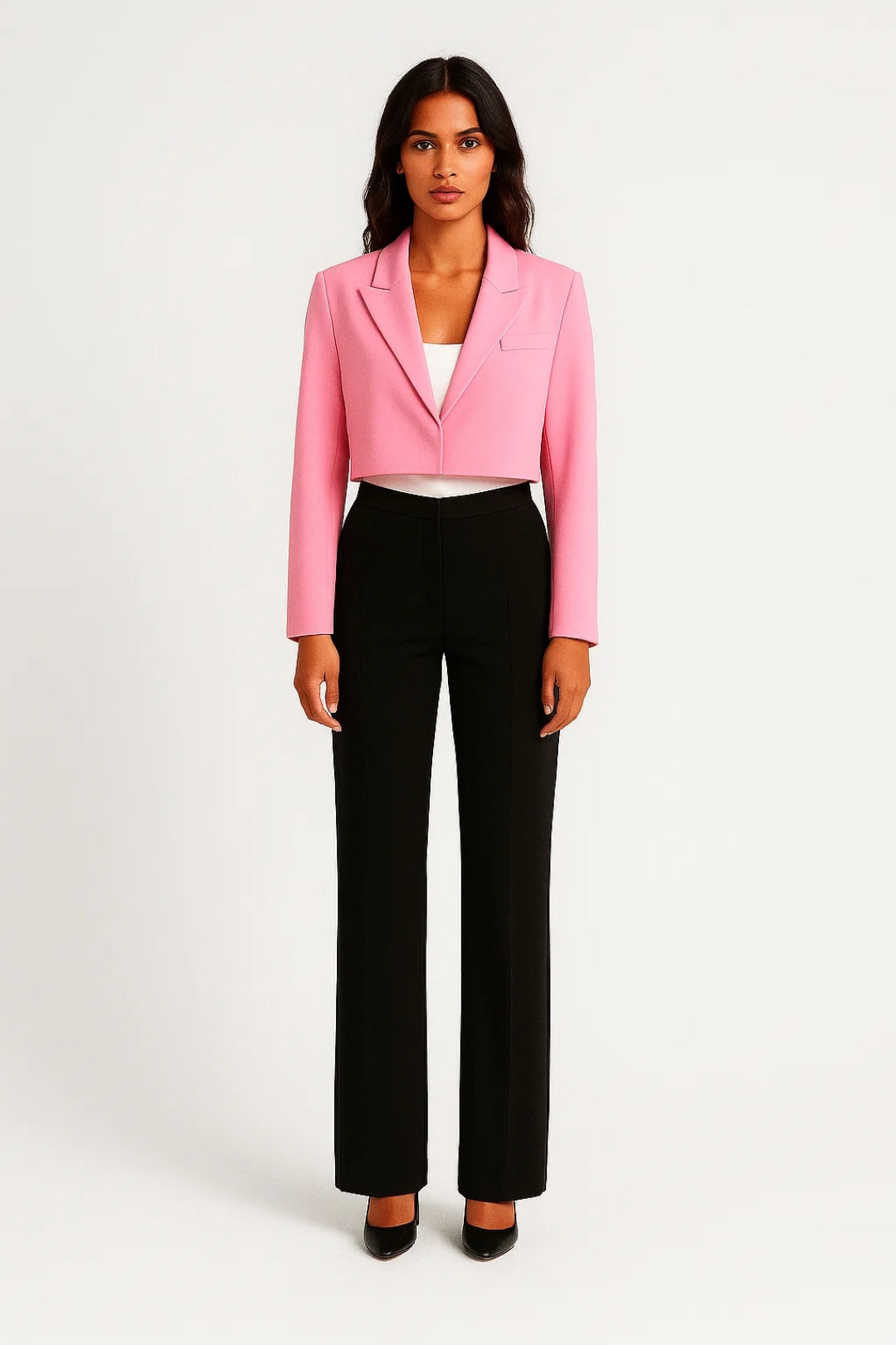 Gestructureerde Mooie Blazer Dames Met Reverskraag | Navando