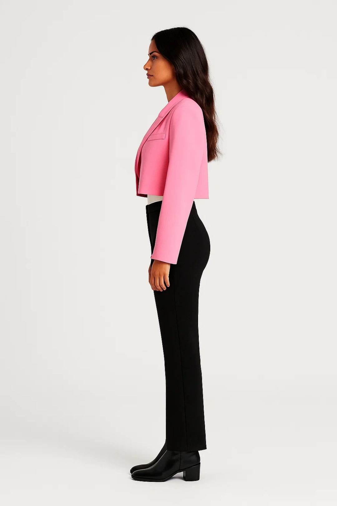 Gestructureerde Mooie Blazer Dames Met Reverskraag | Navando