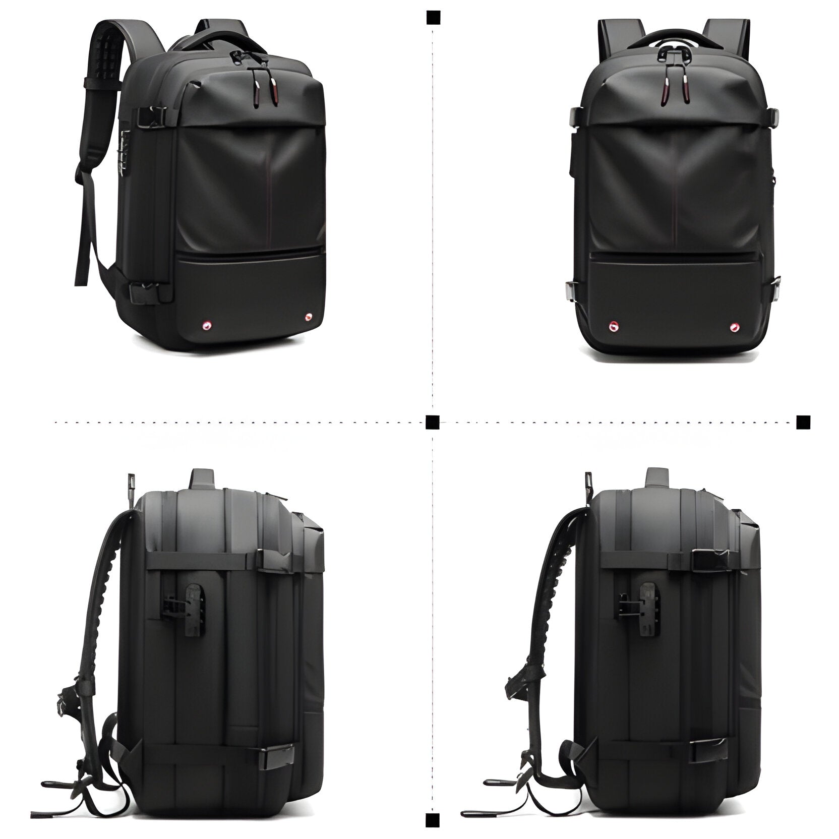 Gestructureerde Vacuum Rugzak Voor Handbagage | Navando