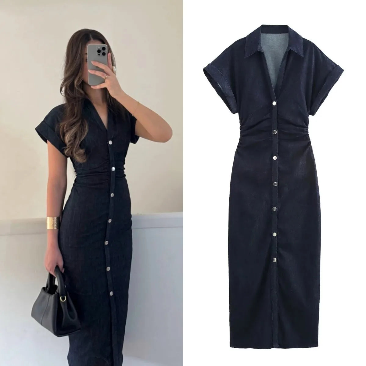 Getailleerde Blousejurk | Navando 