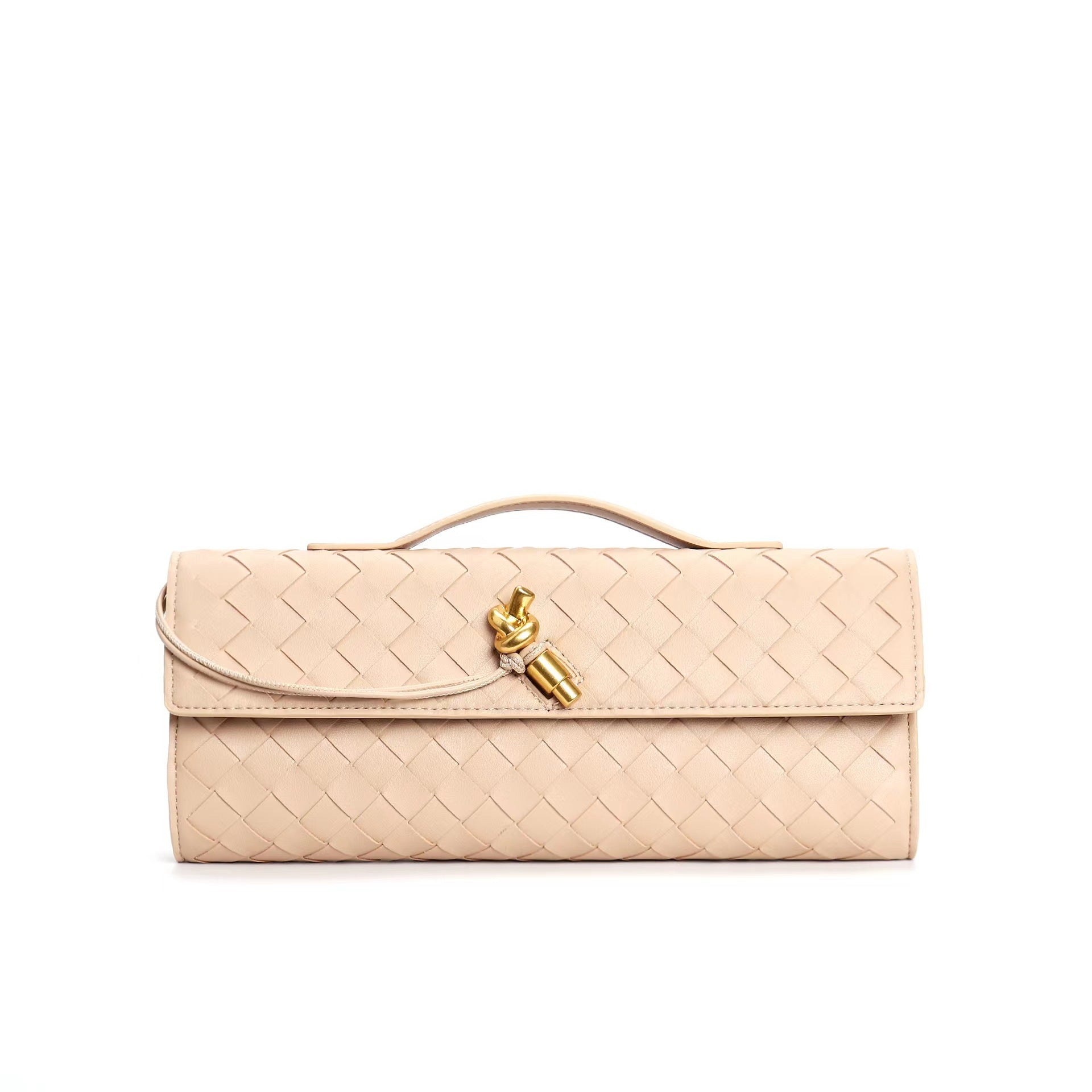 Gevlochten dames clutch van echt leer – Elegant & Veelzijdig 6