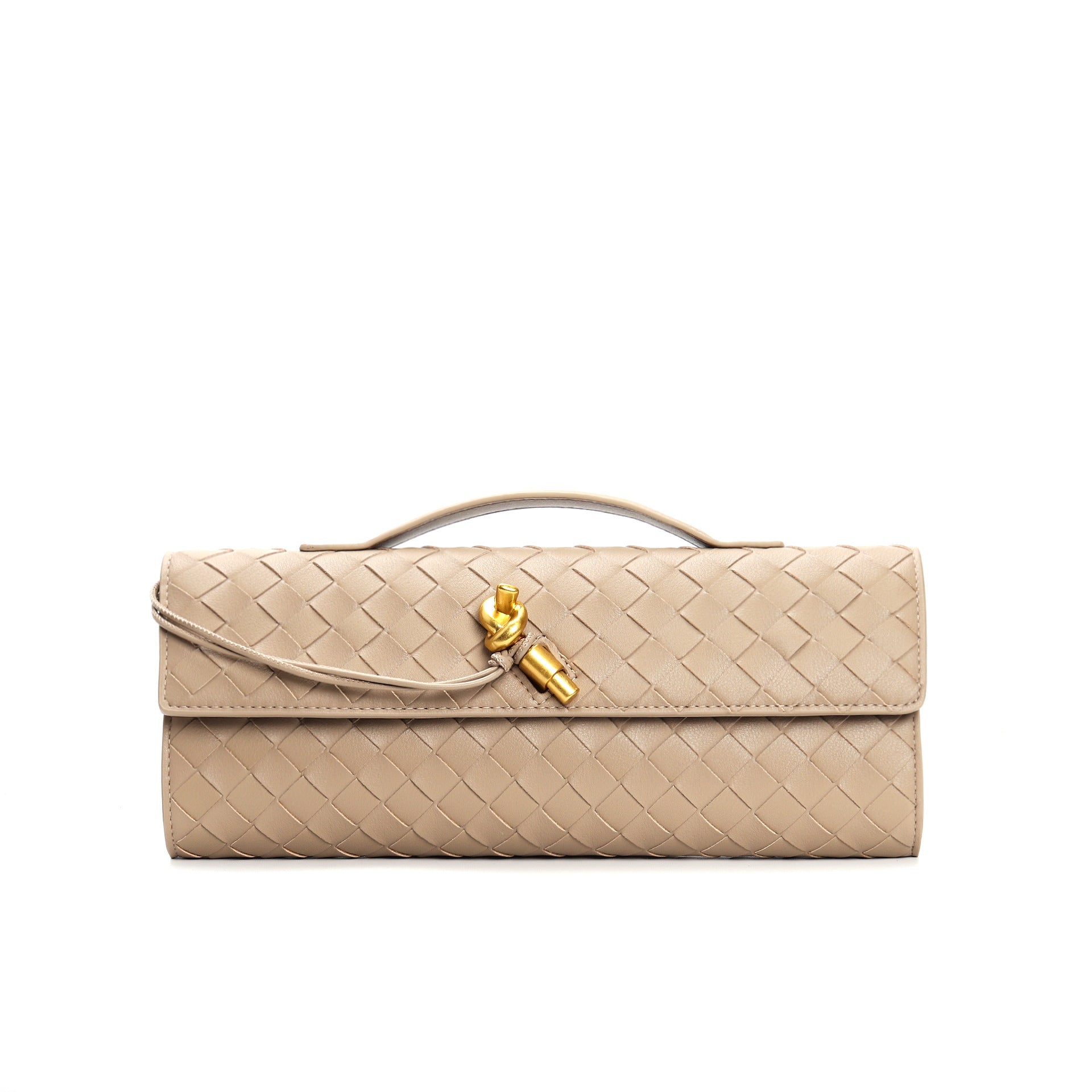 Gevlochten dames clutch van echt leer – Elegant & Veelzijdig 9