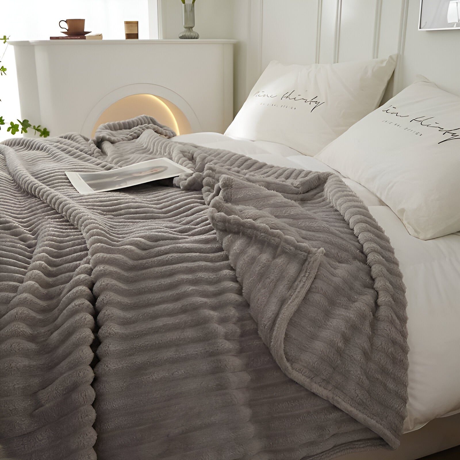 Gezellige | Ademend pluche fleecedeken 2