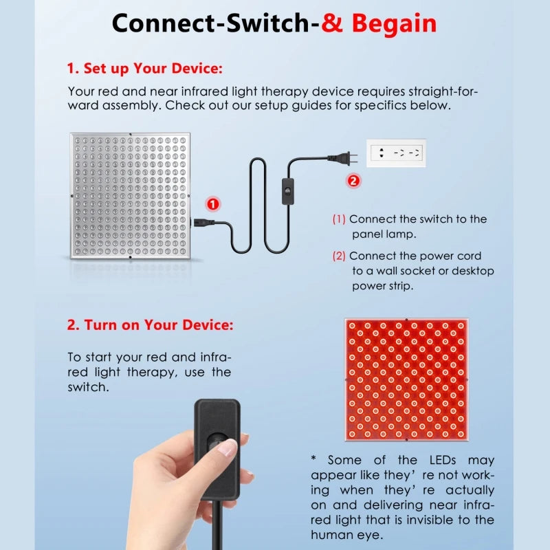 GlowVibe | Rood licht therapiepaneel met 225 LEDs 5