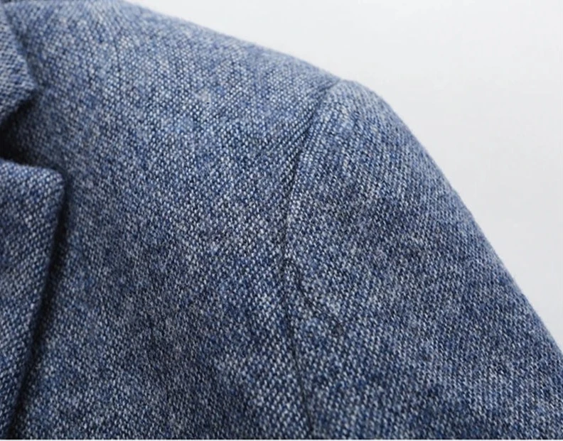 Grijze herenblazer van hoge kwaliteit, elegant 6