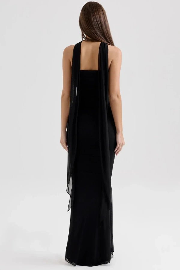 Hailey | Strapless corset dress in mesh fabric 2