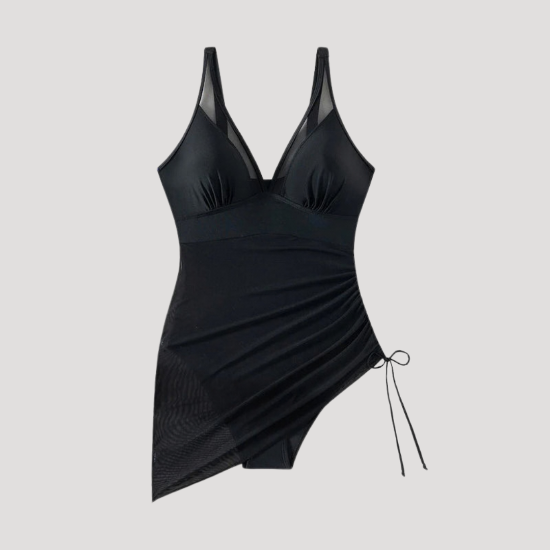 Halter Zwemjurk Met Rimpeldetails | Navando 