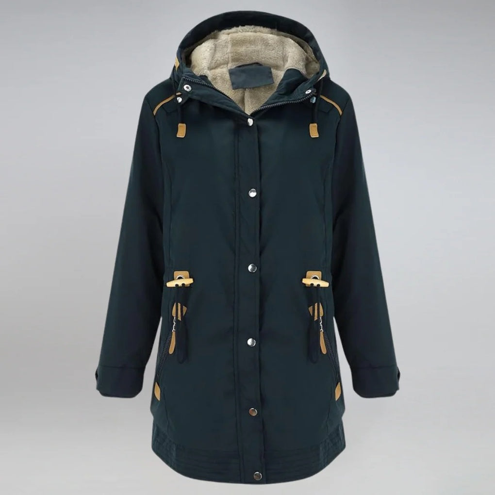 Hanna | Lange Gevoerde Parka Met Capuchon