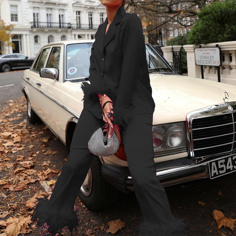 Hannah | Lichtgewicht tweedelige set met cropped top en wijde broek 1