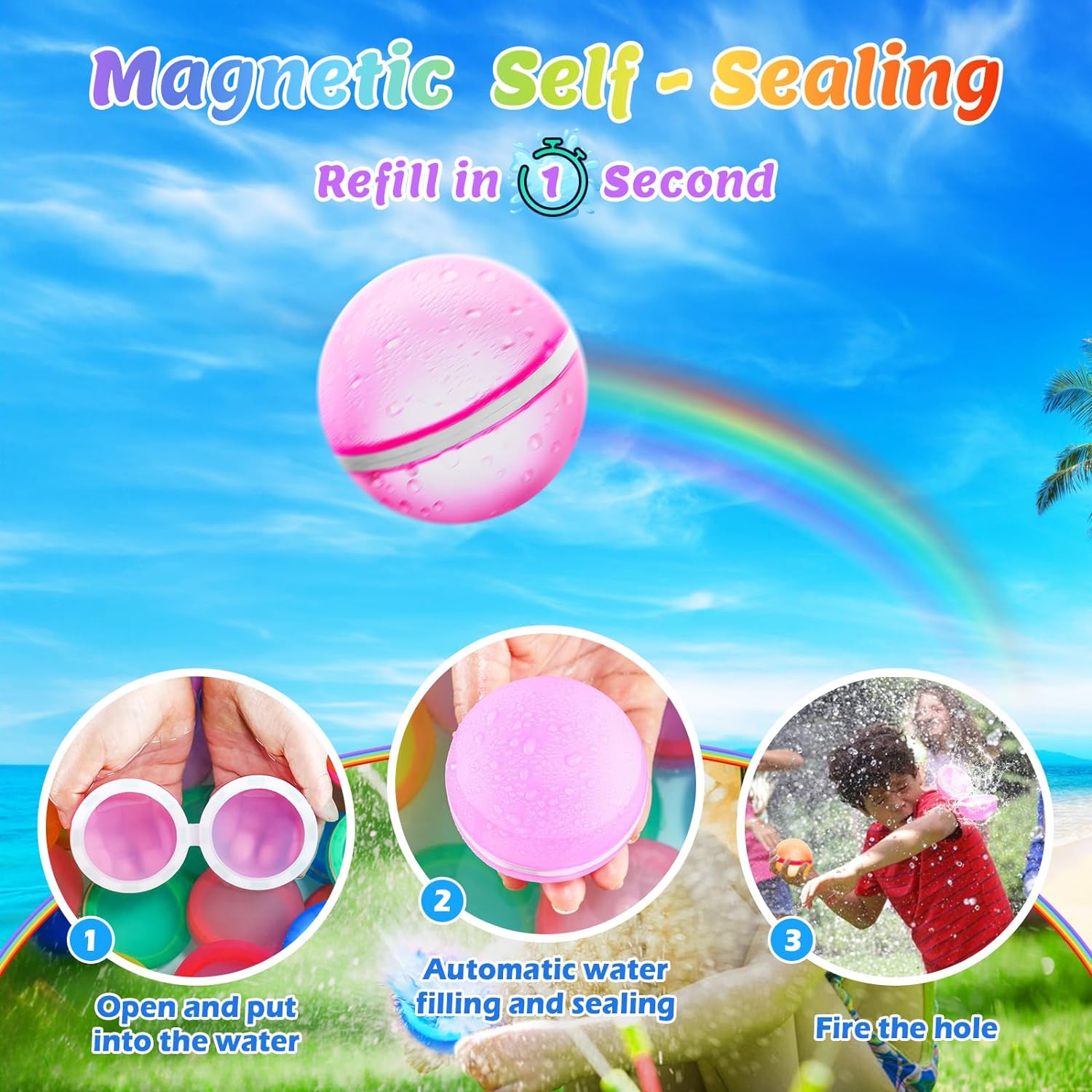 Herbruikbare Magnetische Waterballonnen | Navando 