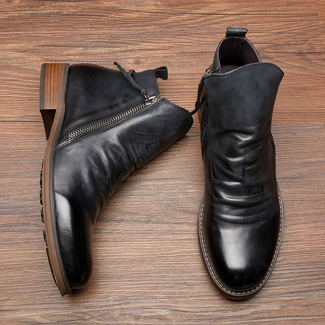 Heren Enkellaarzen | Boots met Lage Hak 1