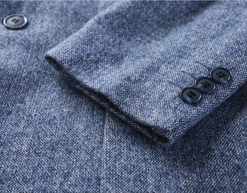 Herenblazer Grijs Hoogwaardige Elegante 7