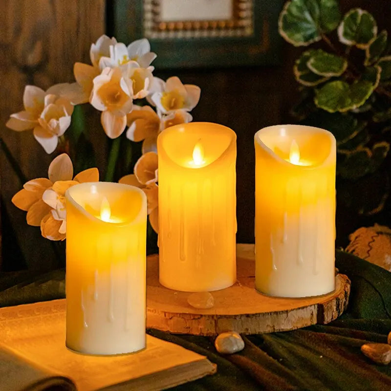 Hidaya | Sfeervolle LED Kaars Met Druipeffect