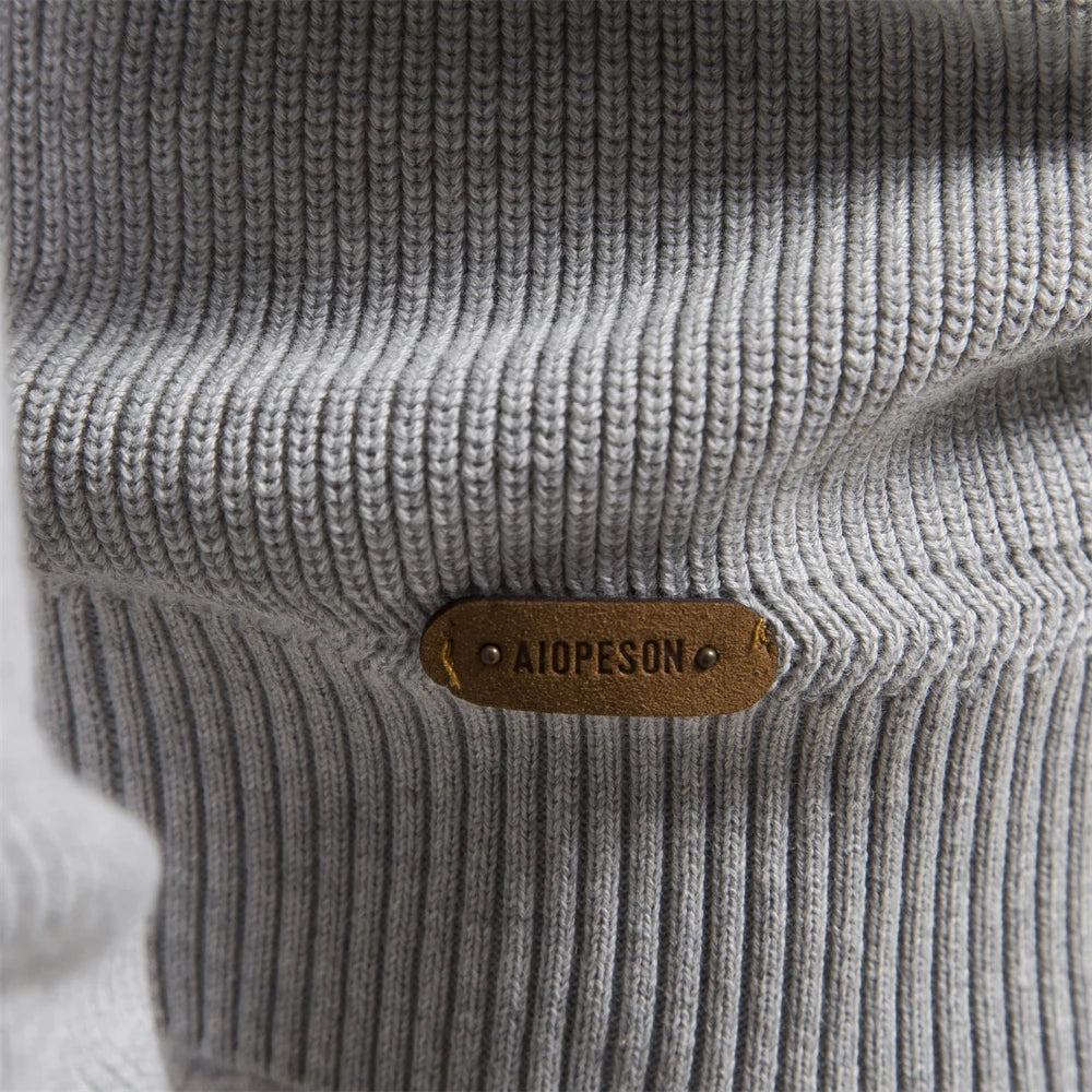 Hoog Col | Katoenen Cardigan Met Rits 4