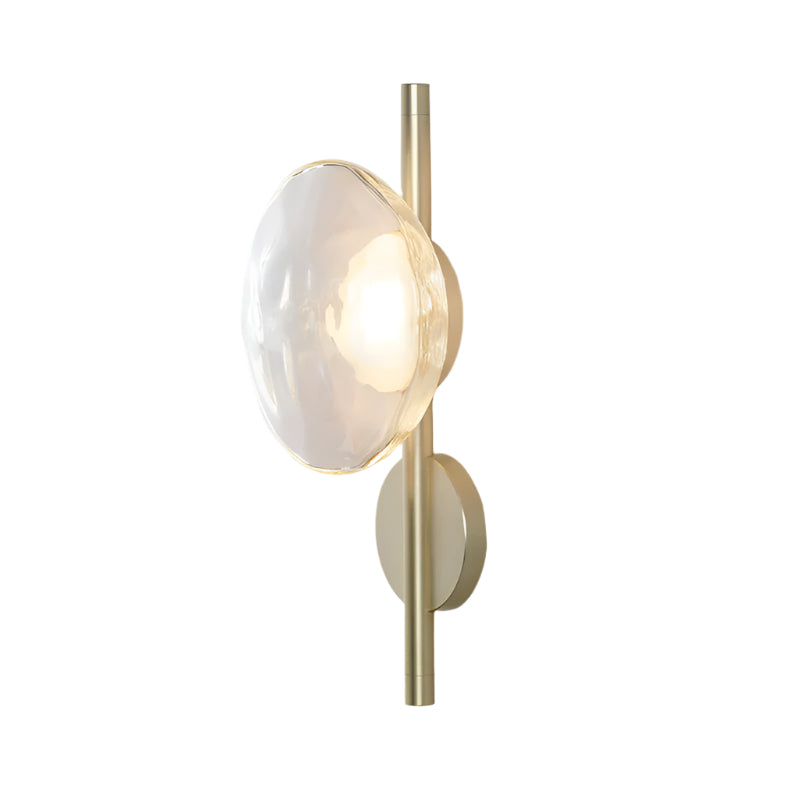 Hugbel | Mondgeblazen glas wandlamp met aluminium frame 20