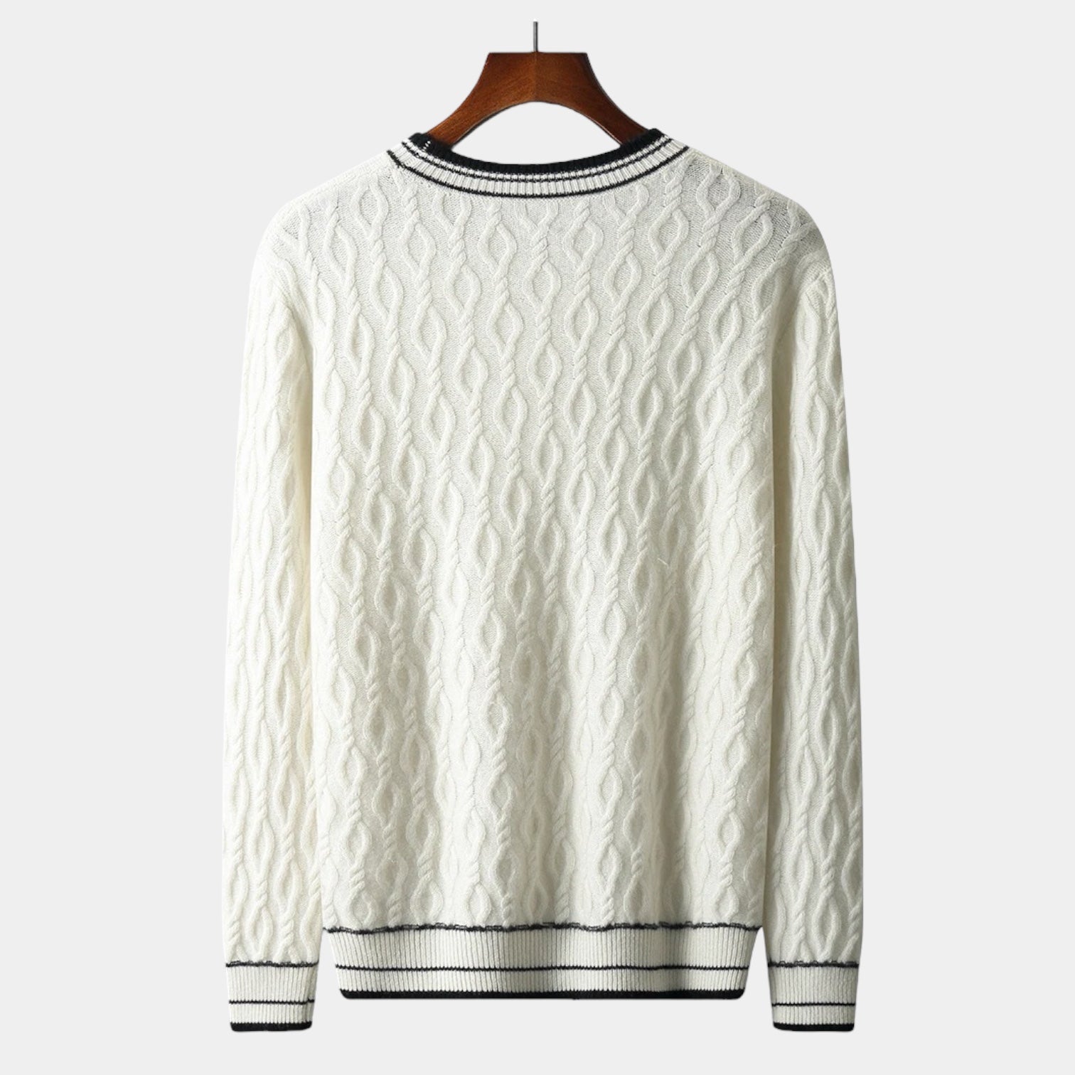 Navando | Pull en maille torsadée en mélange de laine