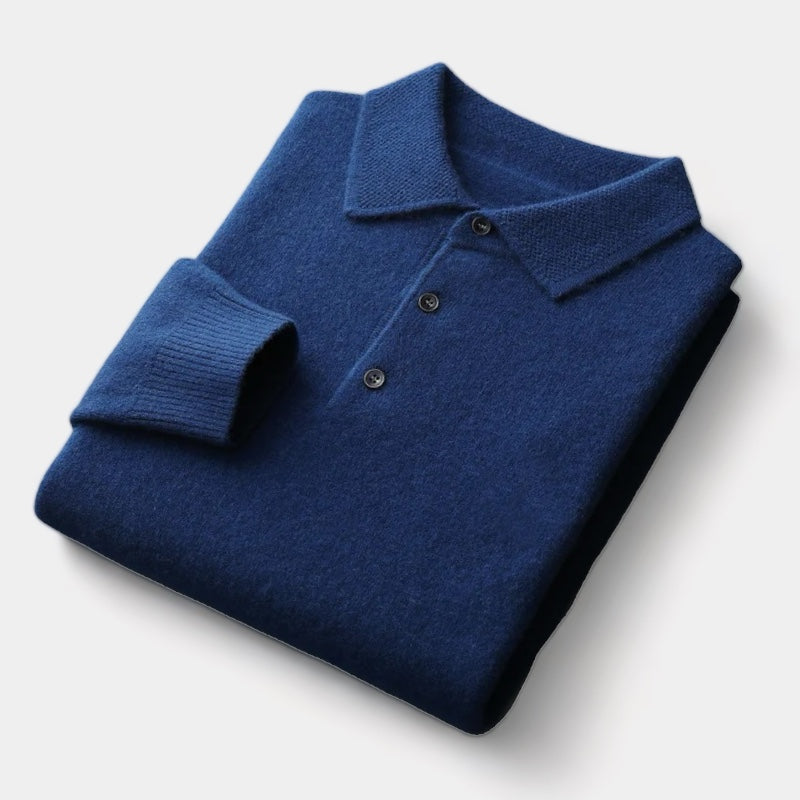 Navando | Pull polo en mélange de laine