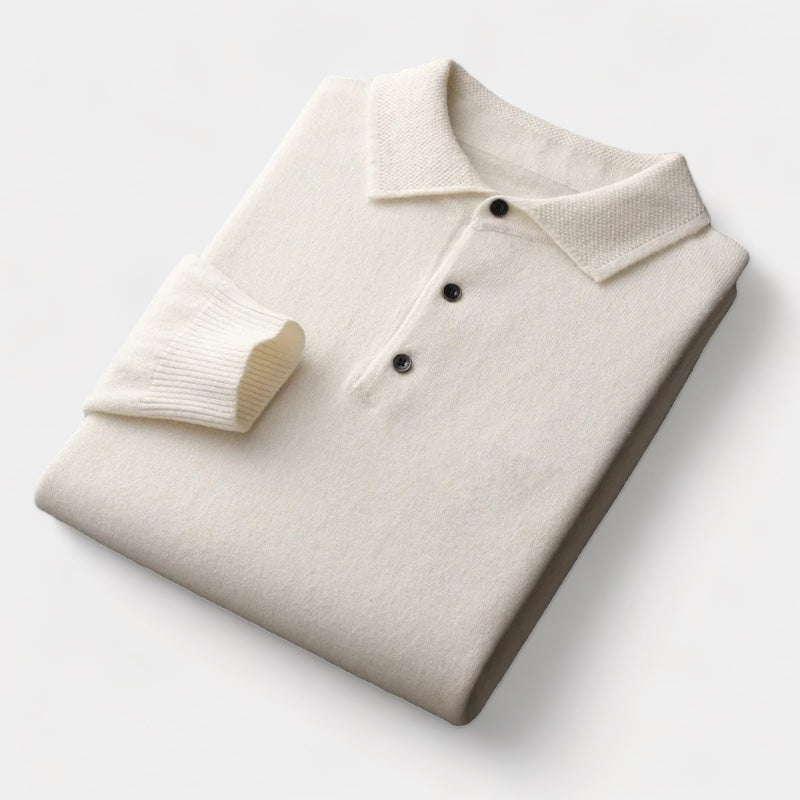 Navando | Pull polo en mélange de laine