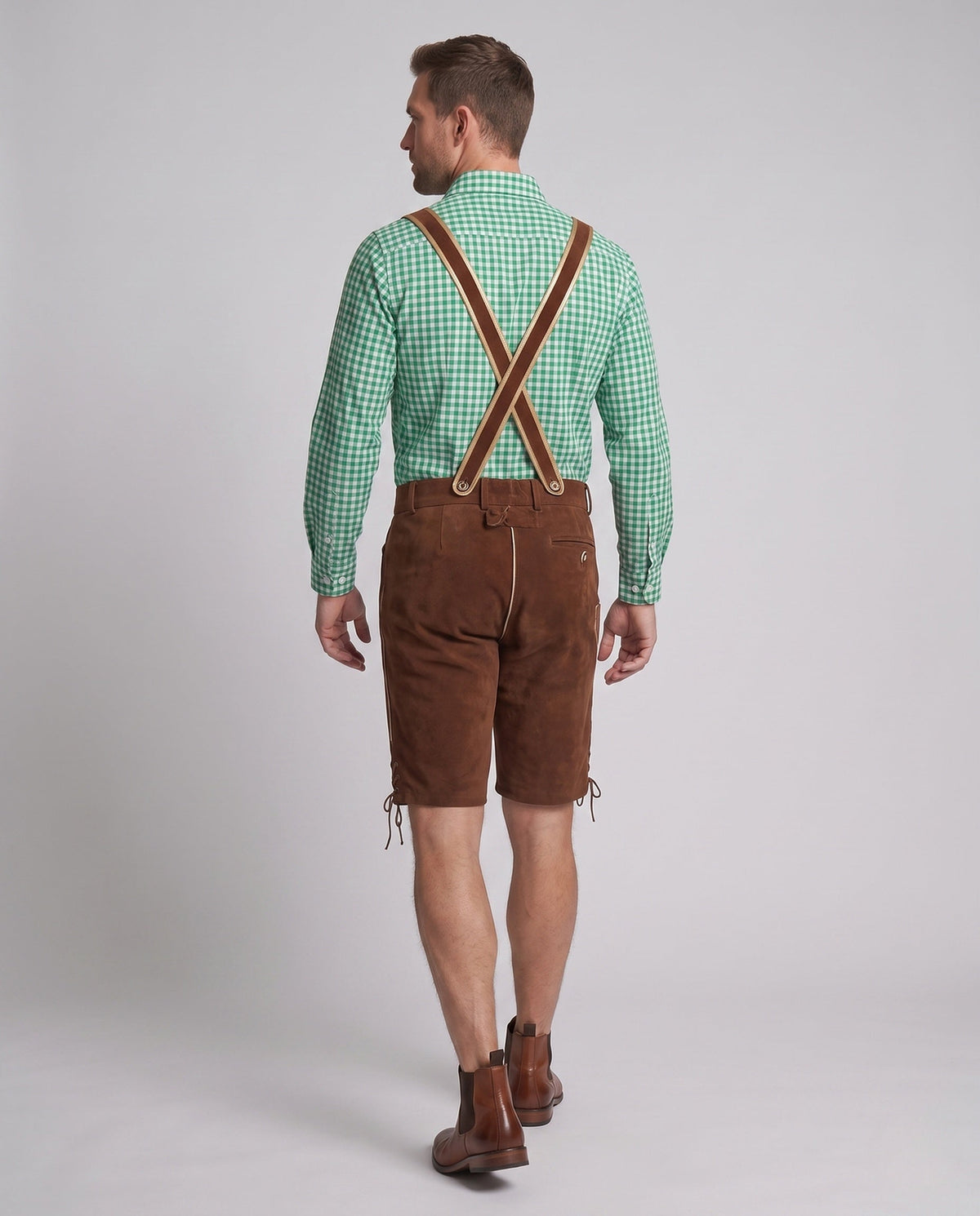 Ilyas | Klassieke Lederhosen Met Verstelbare Bretels