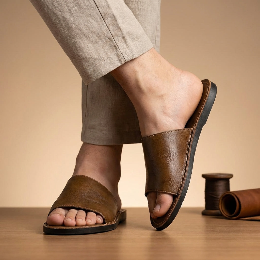 Instapsandalen Met Brede Band | Navando