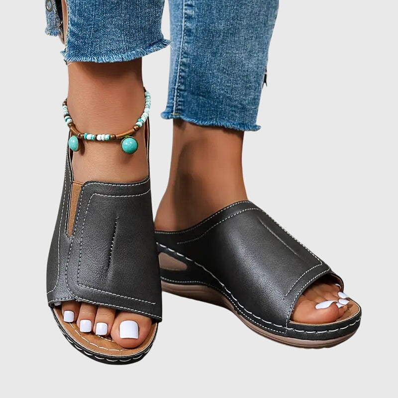Instapsandalen Met Open Teen | Navando