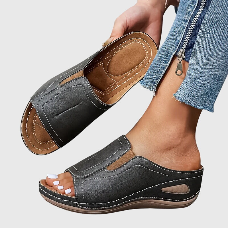 Instapsandalen Met Open Teen | Navando