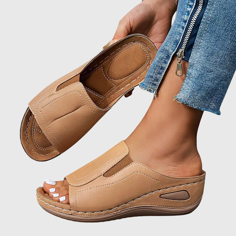 Instapsandalen Met Open Teen | Navando
